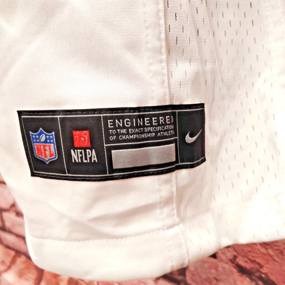 Philadelphia Eagles Jersey Women's Medium White Nike NFL Football Sports V Neck - Picture 4 of 5